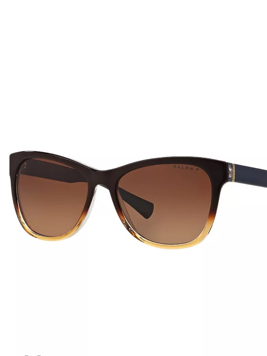 Ralph Lauren Accessories - Ralph Lauren RA5196 Brown Gradient/Navy Bandana Cat-Eye Polarized Sunglasses